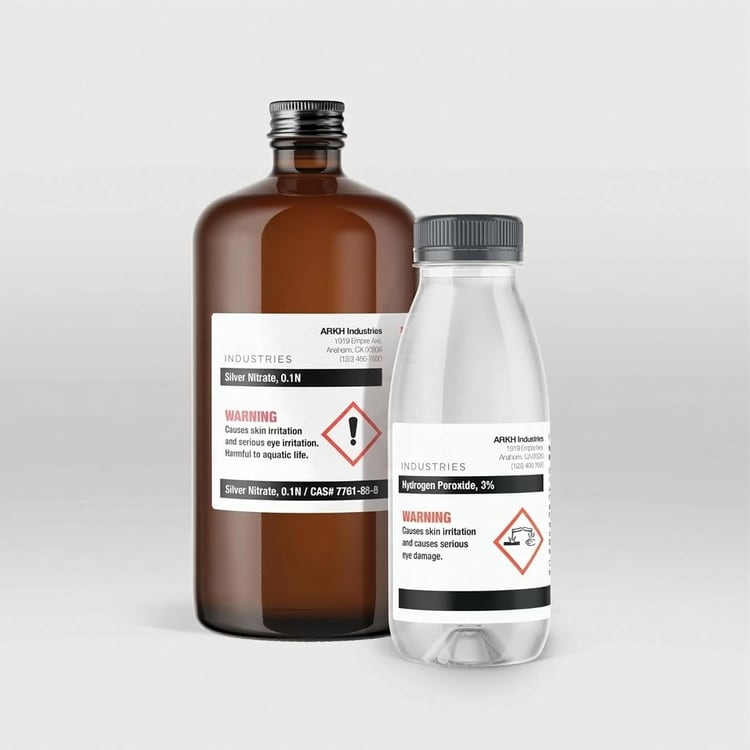 Bottle and Lab Label
