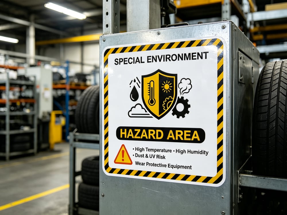 Tire Factory Hazard Area