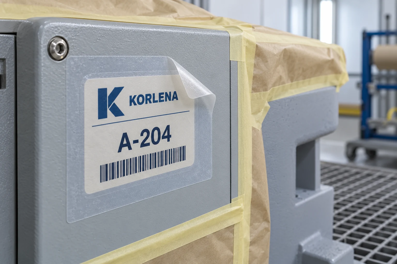 Masking an Equipment Label Before Painting: Plan the Removal Too