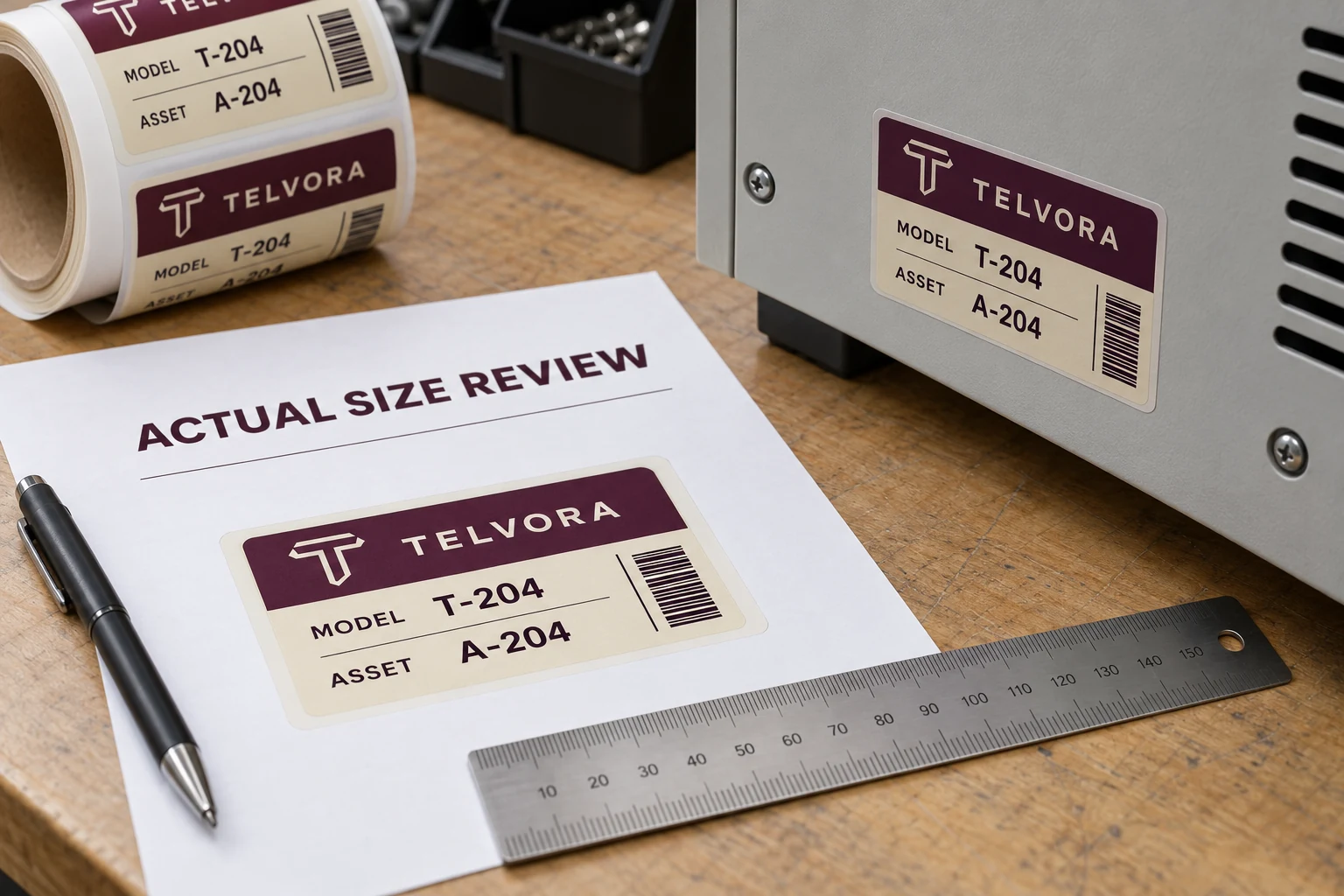 Your Label Proof Fits on Paper. Was It Printed at Actual Size?