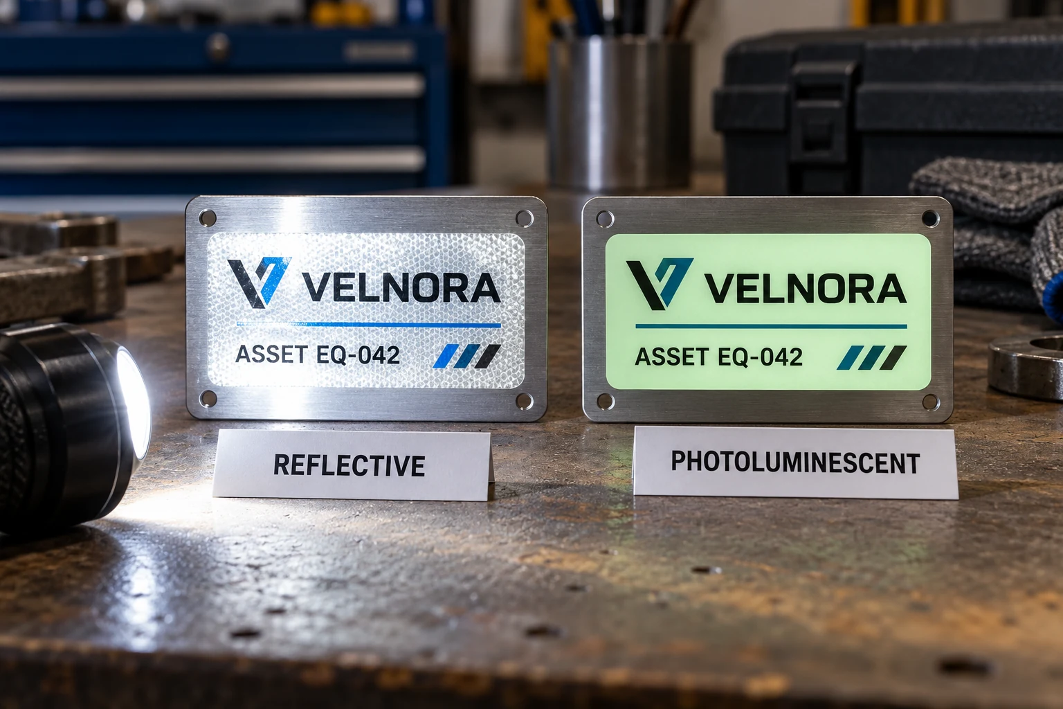 Reflective Equipment Labels or Glow-in-the-Dark Labels? Define the Light First