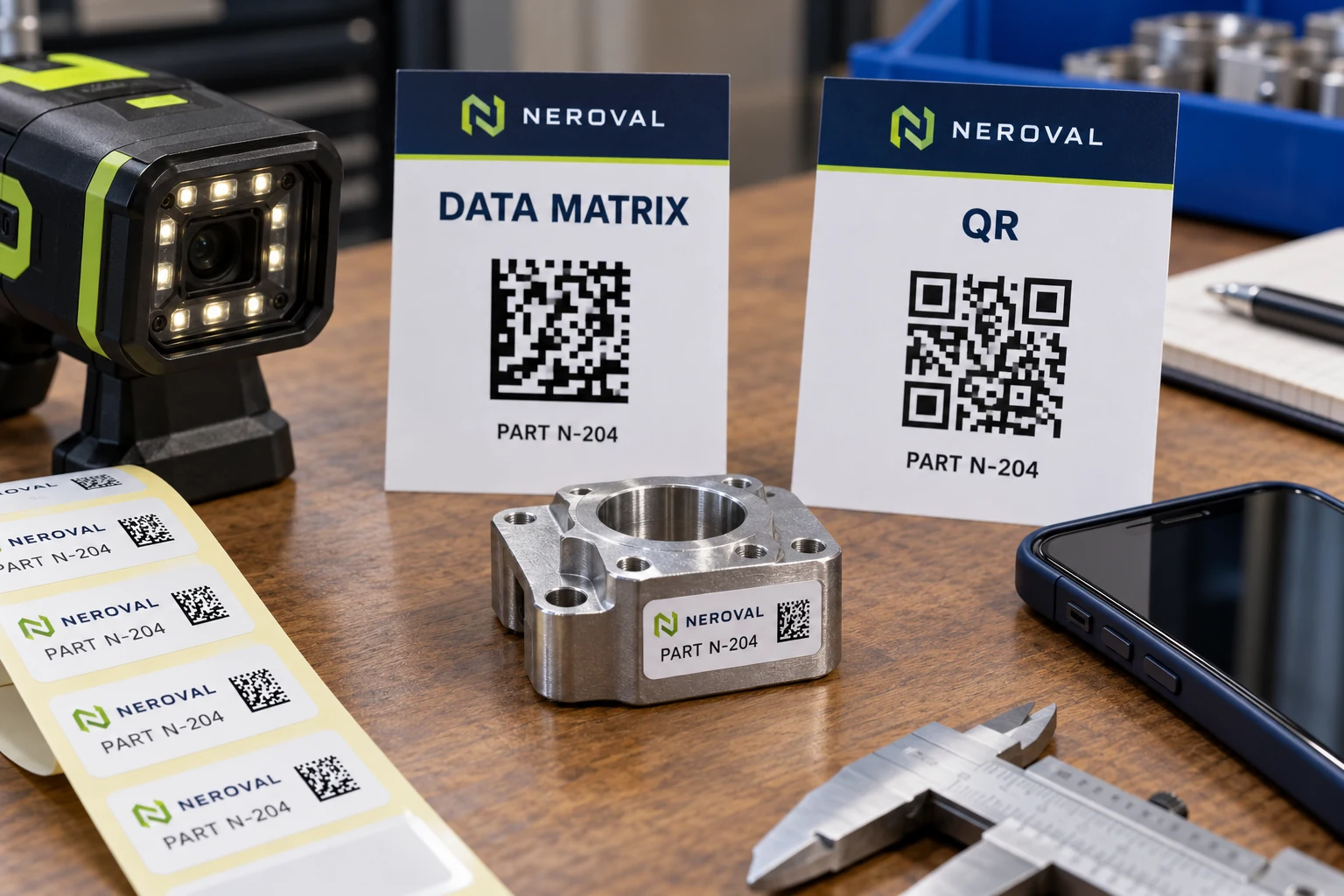 Data Matrix or QR for Small Parts Labels? Start With the Reader