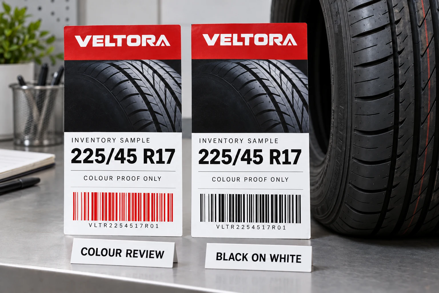 Red Brand Colours on Tire Labels: Keep Barcode Approval Separate