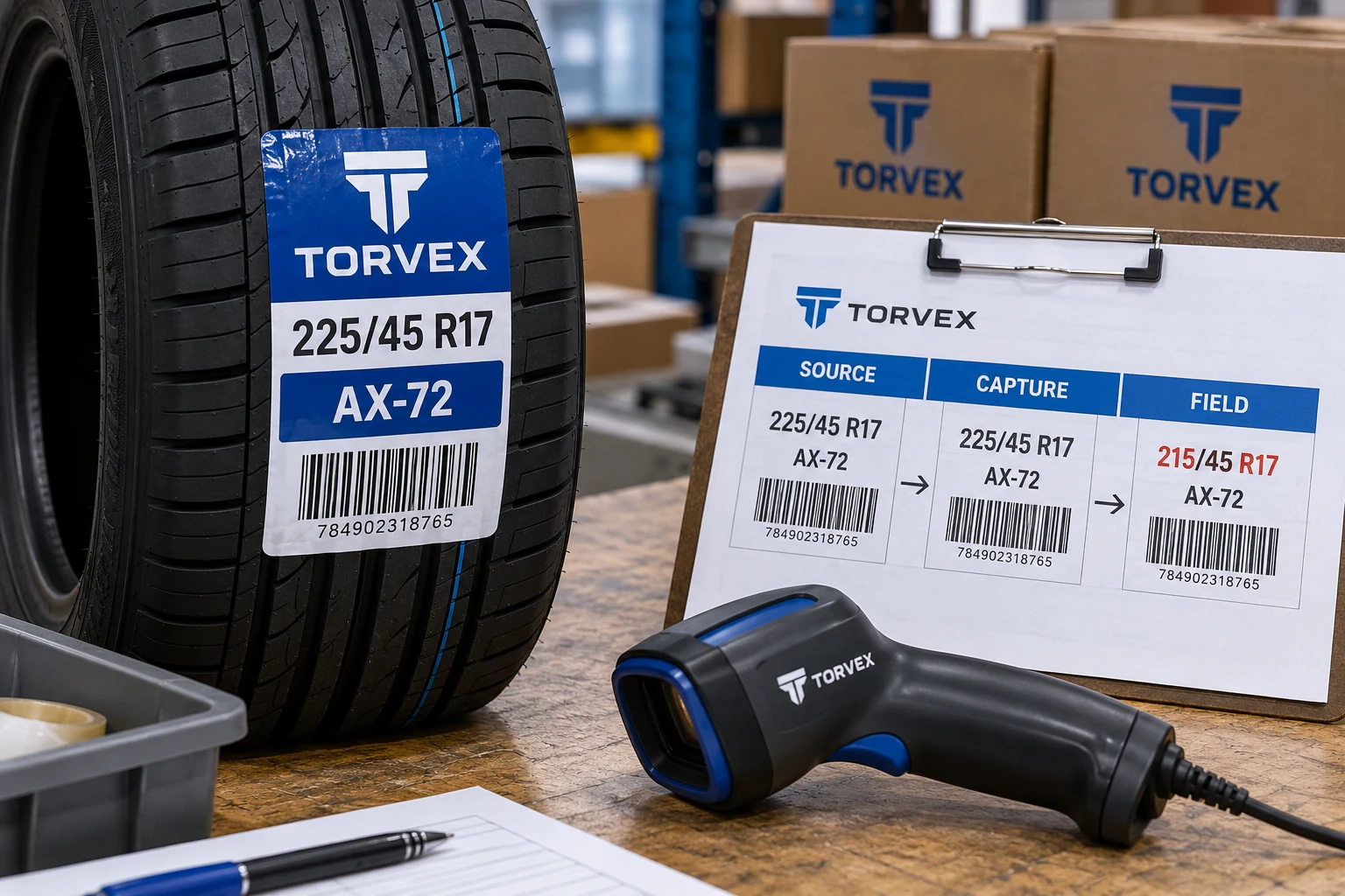 The Tire Barcode Is Correct, but the Receiving Field Is Wrong