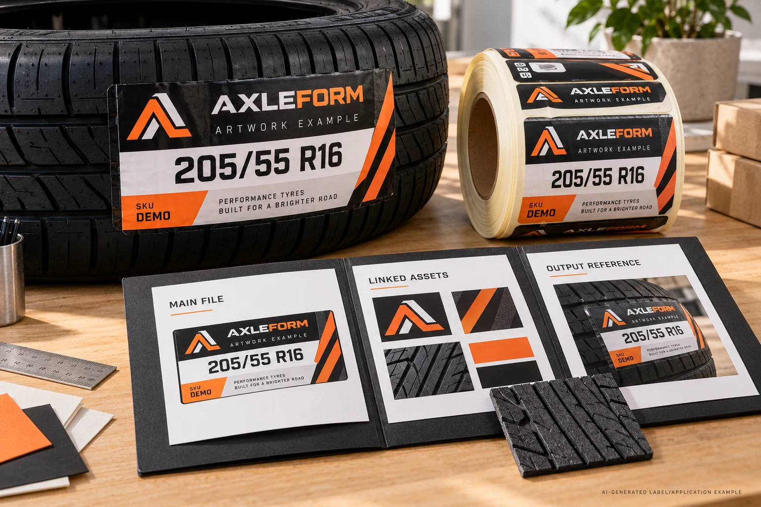 Tire Label Artwork Handoff: Send the Linked Assets, Not Just the Main File