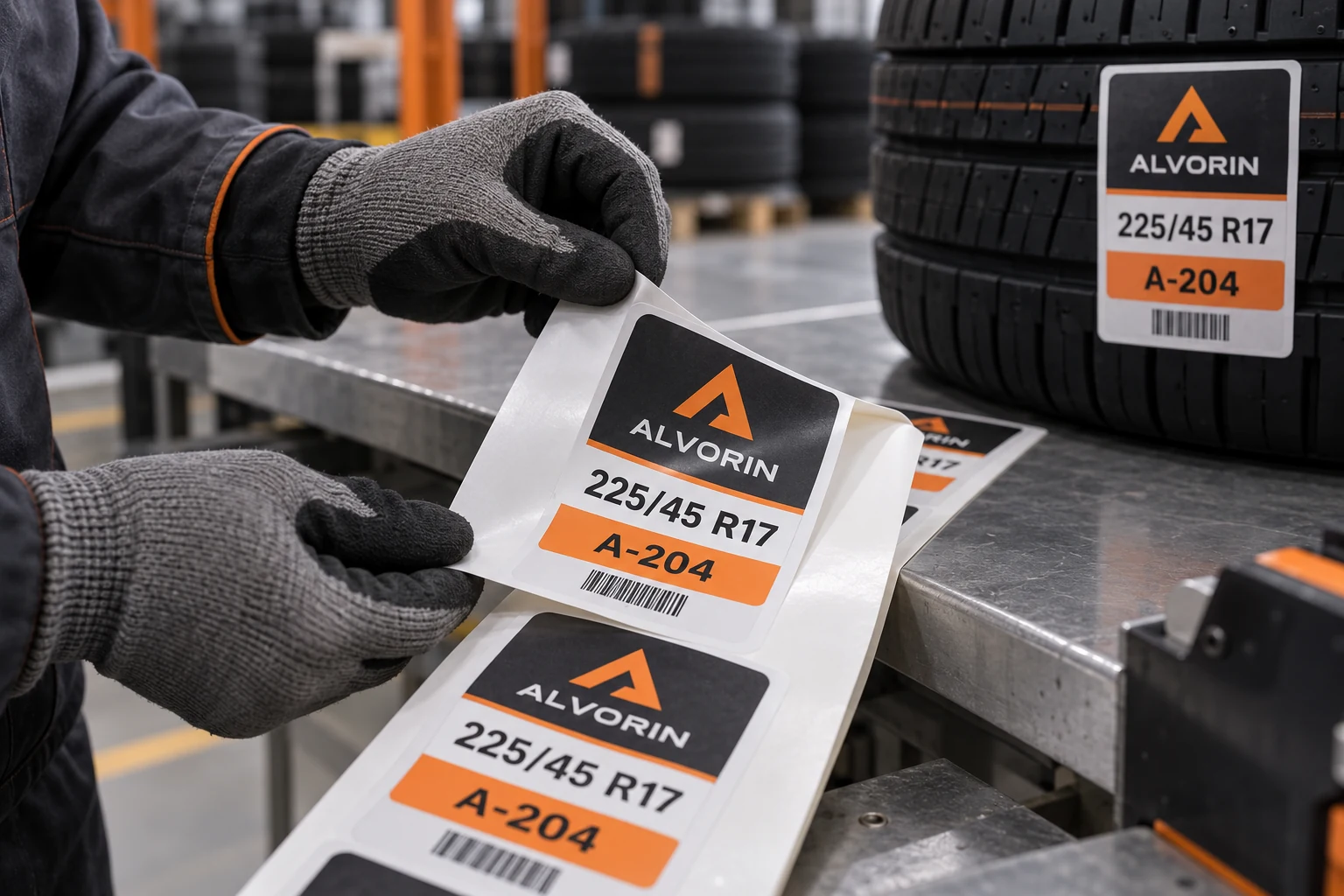 Tire Labels That Operators Can Start Peeling With Gloves On