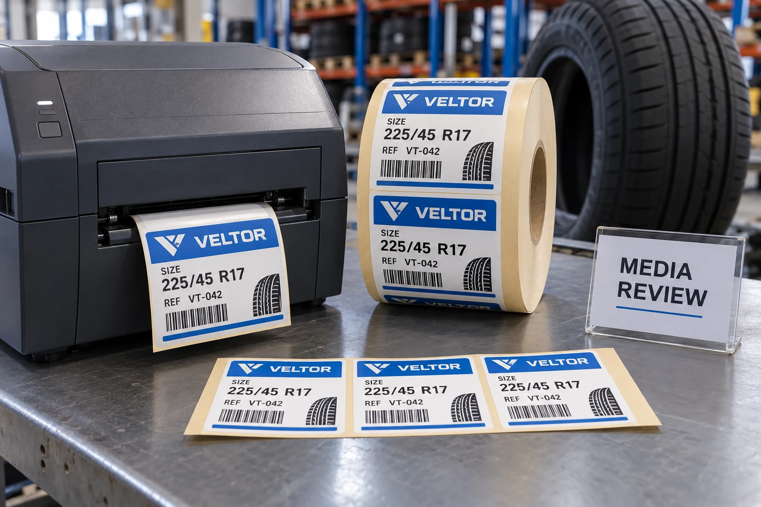Tire Labels in the Printer, but a Media-Out Error on Screen