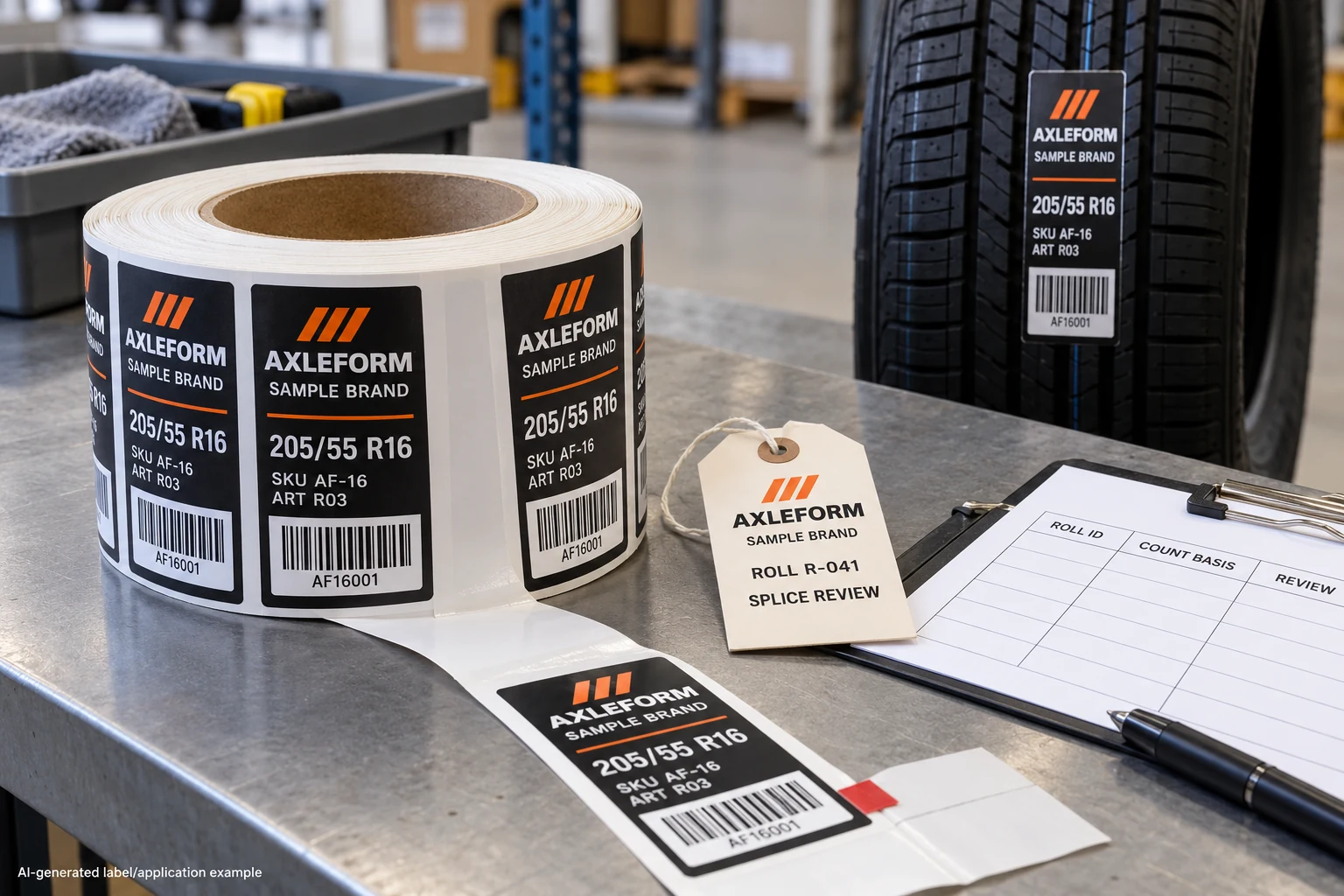 Tire Label Roll Splices: Agree What Counts Before Delivery