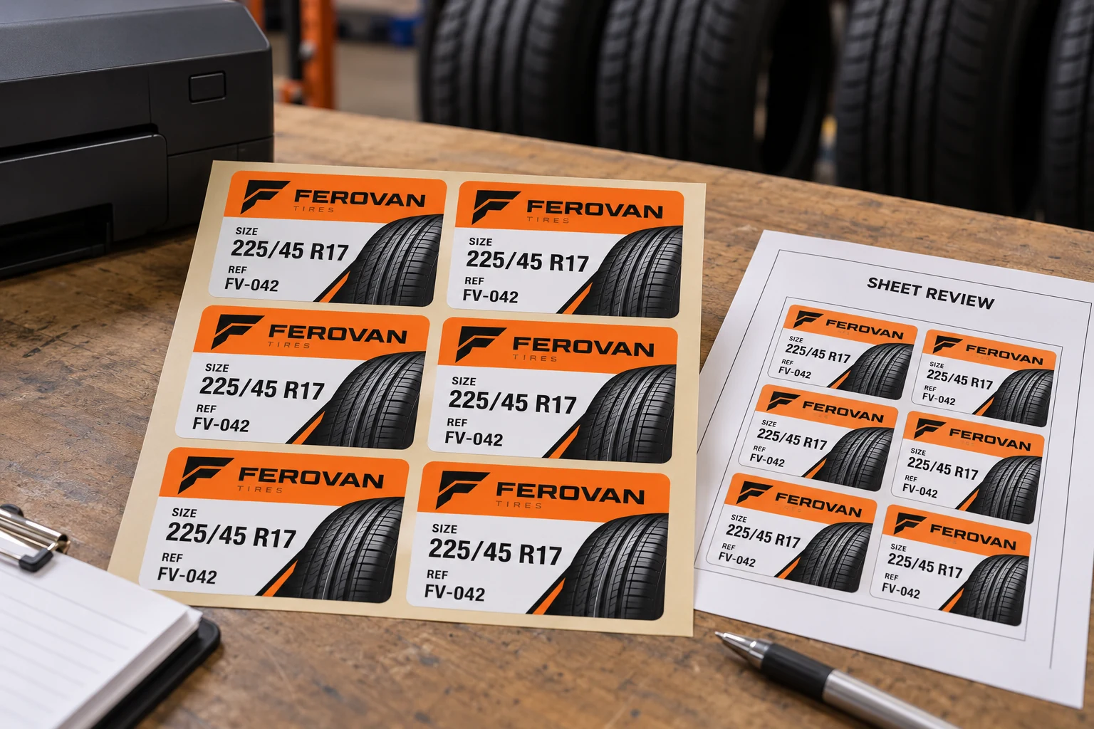 Tire Label Sheets: Why the First Row Fits and the Last Does Not