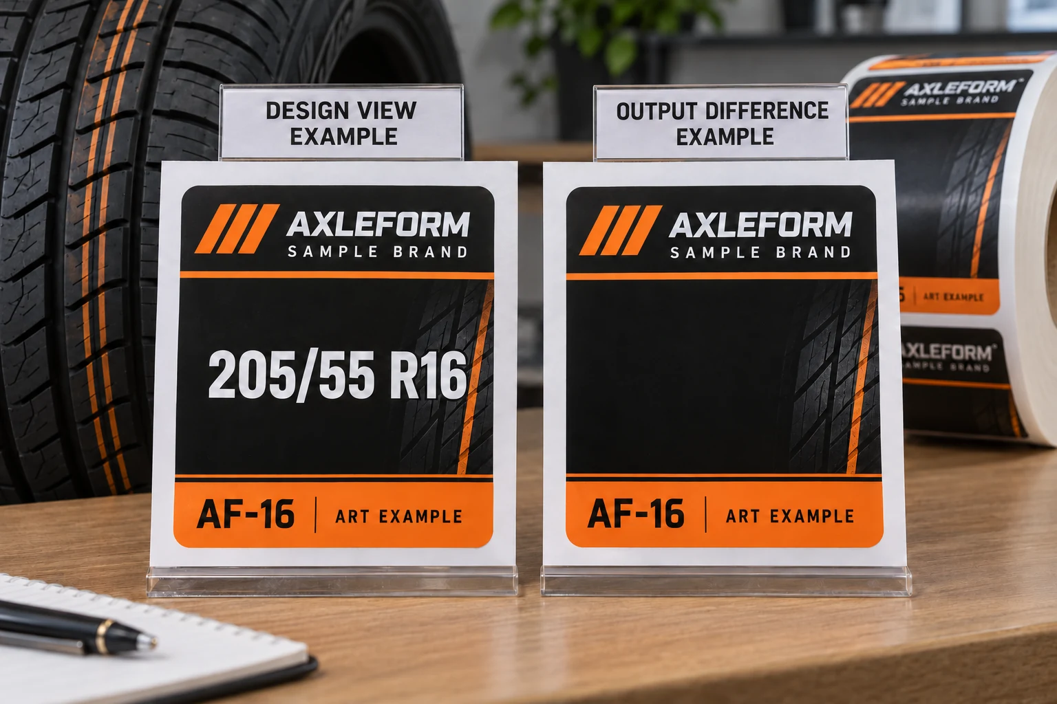 White Text Missing from a Tire Label Proof? Review the Output File