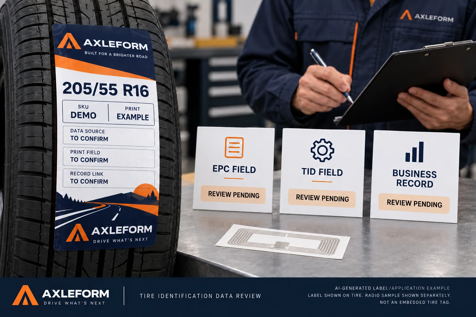 Matching Printed Tire Labels to RFID: Name EPC, TID and the Business ID
