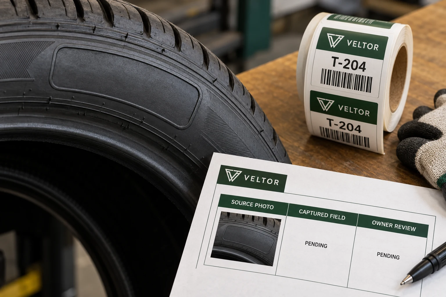 VELTOR supplemental inventory labels remain separate from an unresolved sidewall-source capture record.